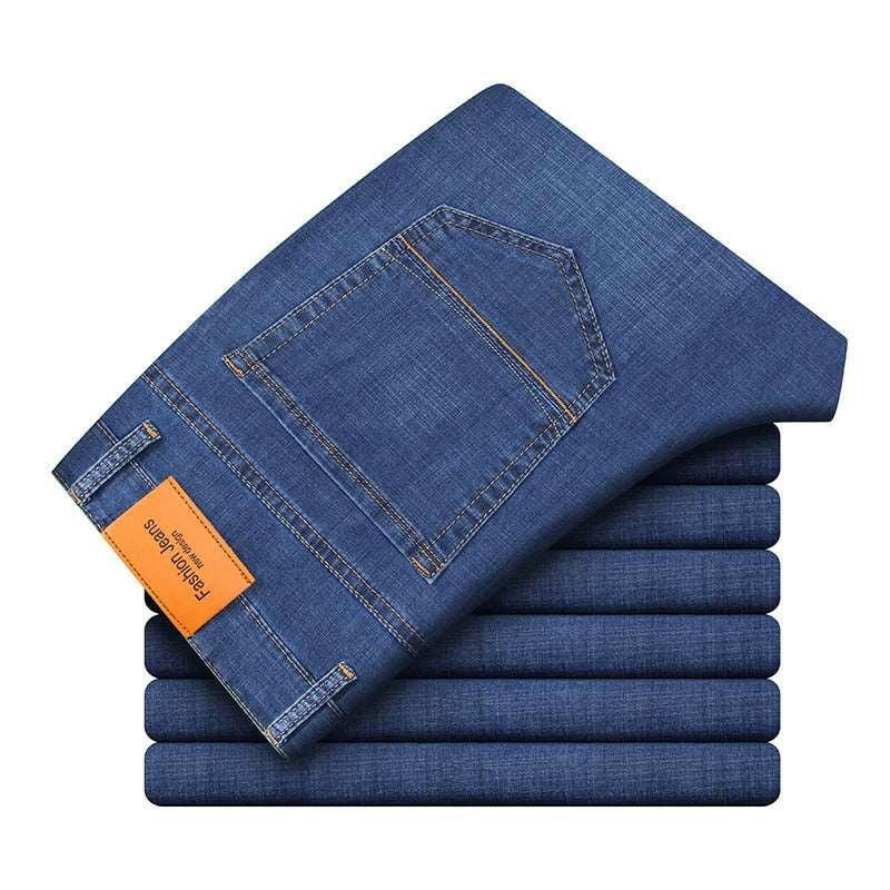 Levoire | Pantalon En Jean Classique Droit Pour Hommes : Stylé Et Confortable Bleu