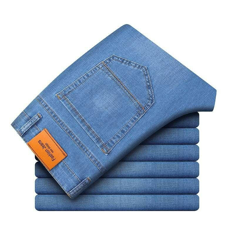 Levoire | Pantalon En Jean Classique Droit Pour Hommes : Stylé Et Confortable