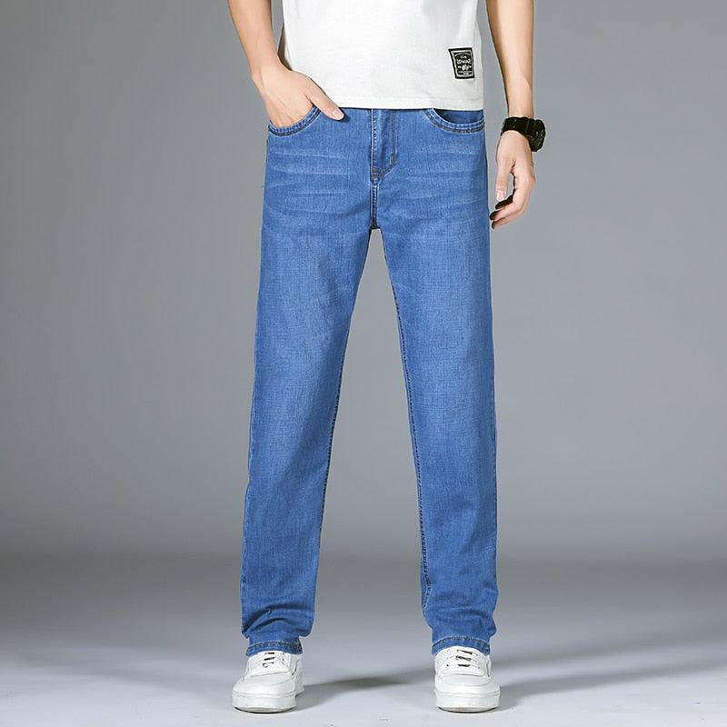 Levoire | Pantalon En Jean Classique Droit Pour Hommes : Stylé Et Confortable