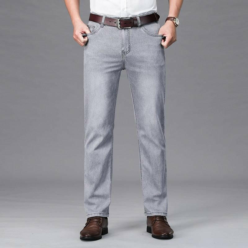 Levoire | Pantalon En Jean Classique Droit Pour Hommes : Stylé Et Confortable