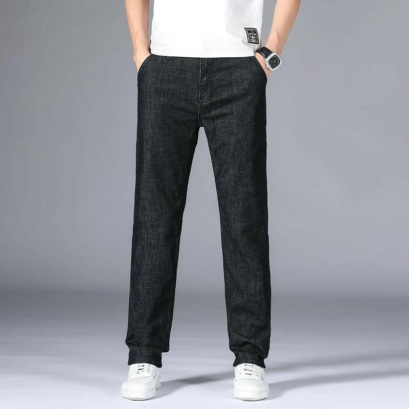 Levoire | Pantalon En Jean Classique Droit Pour Hommes : Stylé Et Confortable