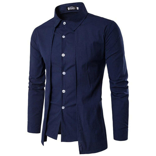 Levoire | Chemise De Smoking En Coton Pour Hommes Avec Manches Normales Et Col Rabattu