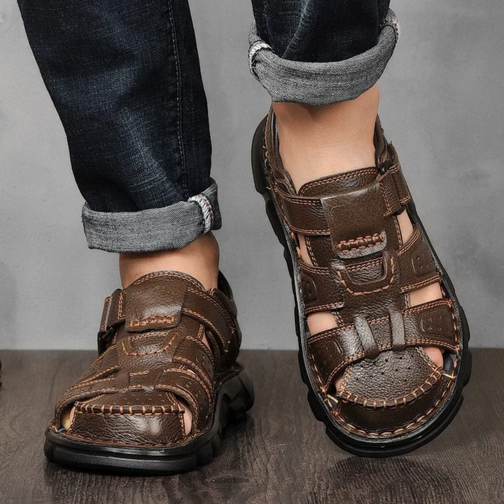 Levoire | Sandales D'Été En Cuir Pour Hommes