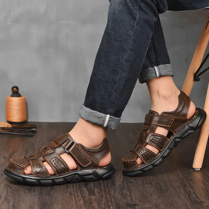 Levoire | Sandales D'Été En Cuir Pour Hommes