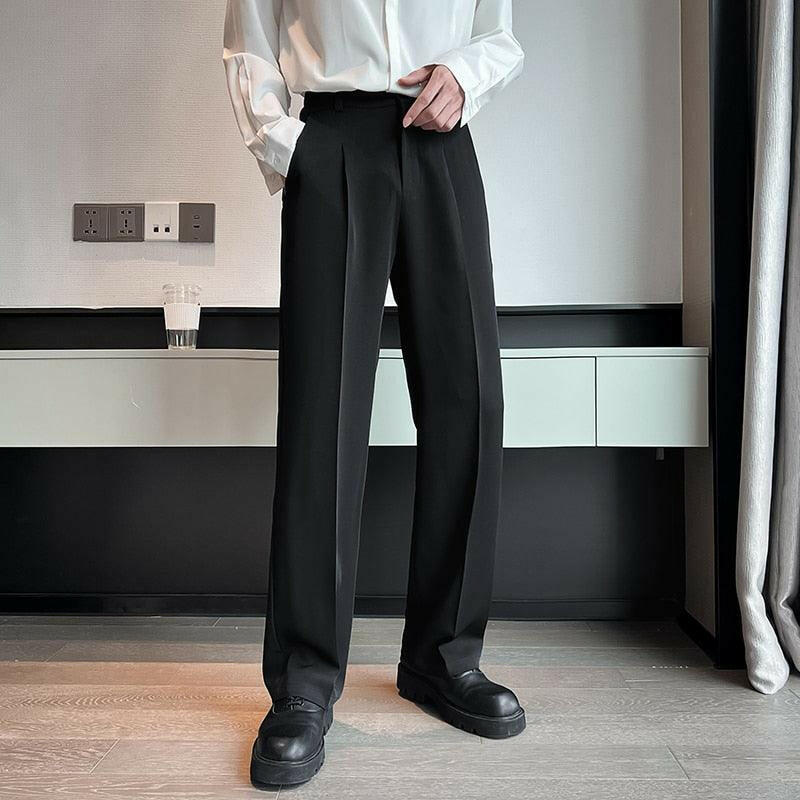 Levoire | Pantalon Large Décontracté Taille Haute Pour Hommes Pour Un Confort Ultime Noir