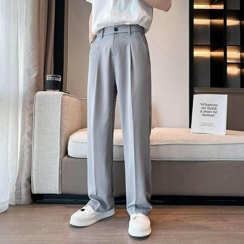 Levoire | Pantalon Large Décontracté Taille Haute Pour Hommes Pour Un Confort Ultime Gris