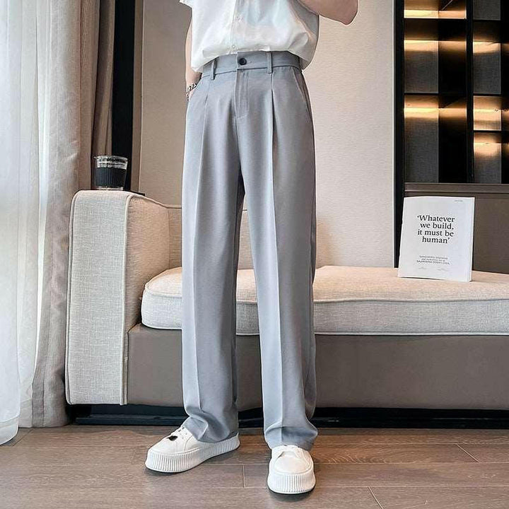 Levoire | Pantalon Large Décontracté Taille Haute Pour Hommes Pour Un Confort Ultime Gris