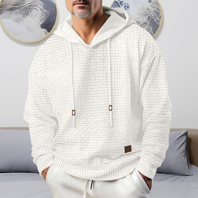 Levoire | Renno à manches longues hoodie avec cordon réglable Blanc