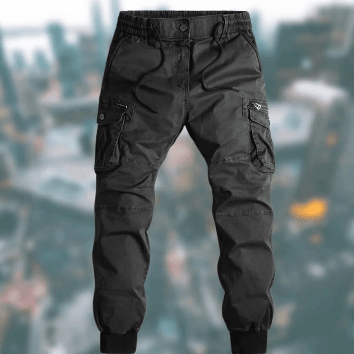 Levoire | Pantalon Cargo Confort Homme Noir