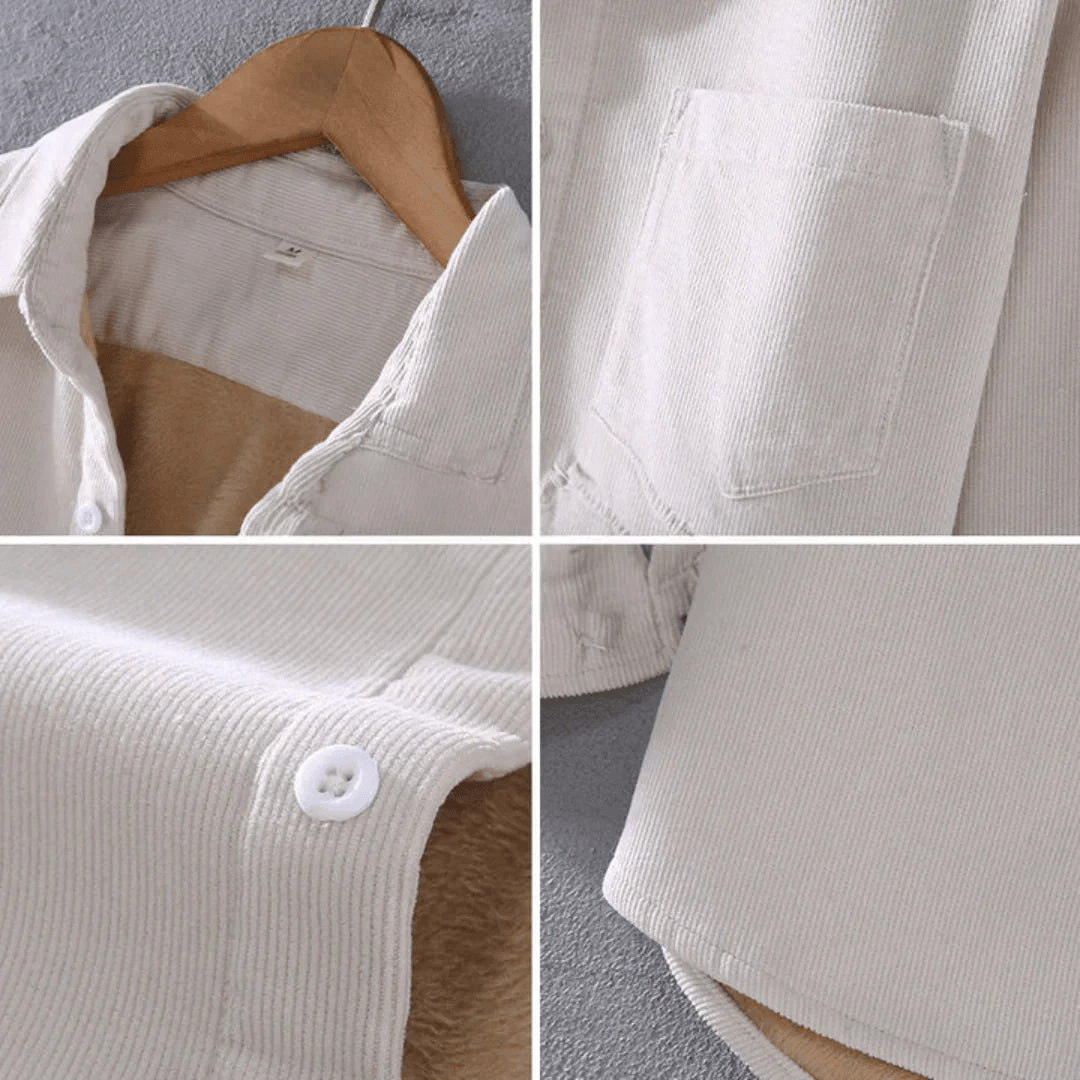 Levoire | Chemise en velours côtelé à la mode pour hommes Design classique