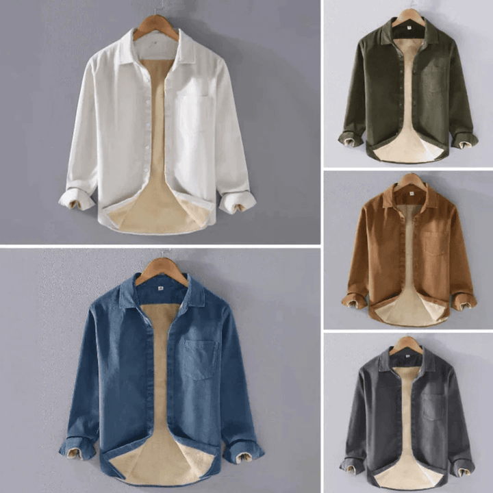 Levoire | Chemise en velours côtelé à la mode pour hommes Design classique