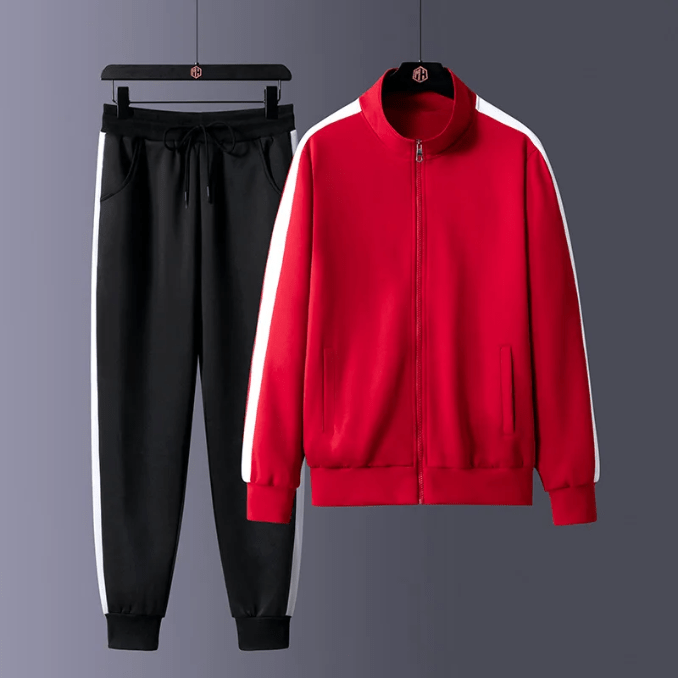 Levoire | Ensemble homme Slim Fit Ensemble en tissu extensible Confortable & Tendance Rot
