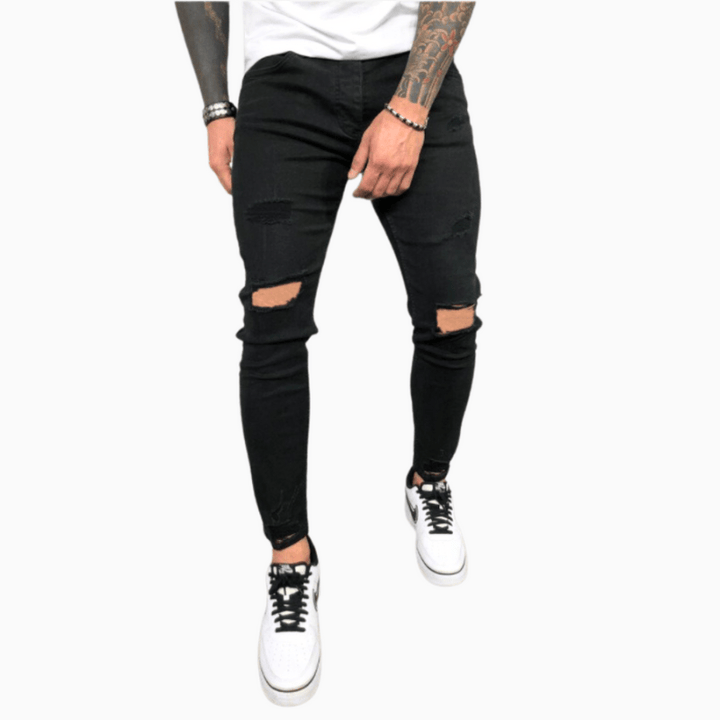Levoire | Pantalon Skinny Tendance Homme Noir