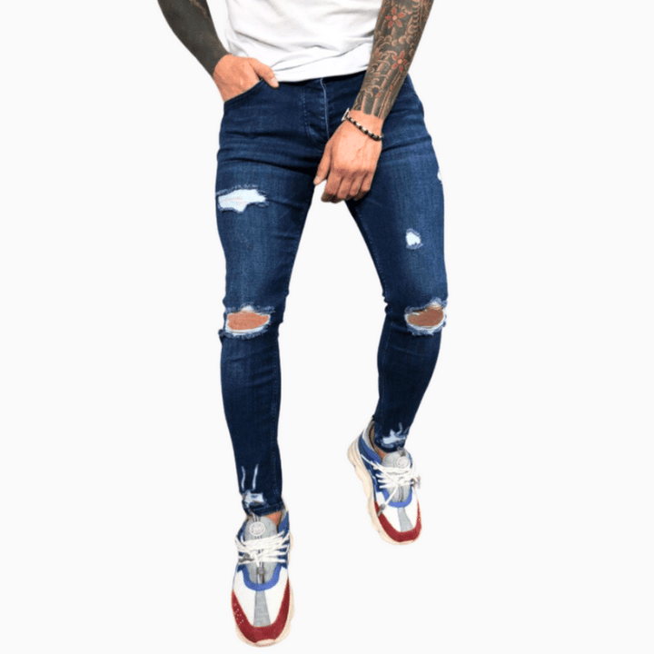 Levoire | Pantalon Skinny Tendance Homme Bleu