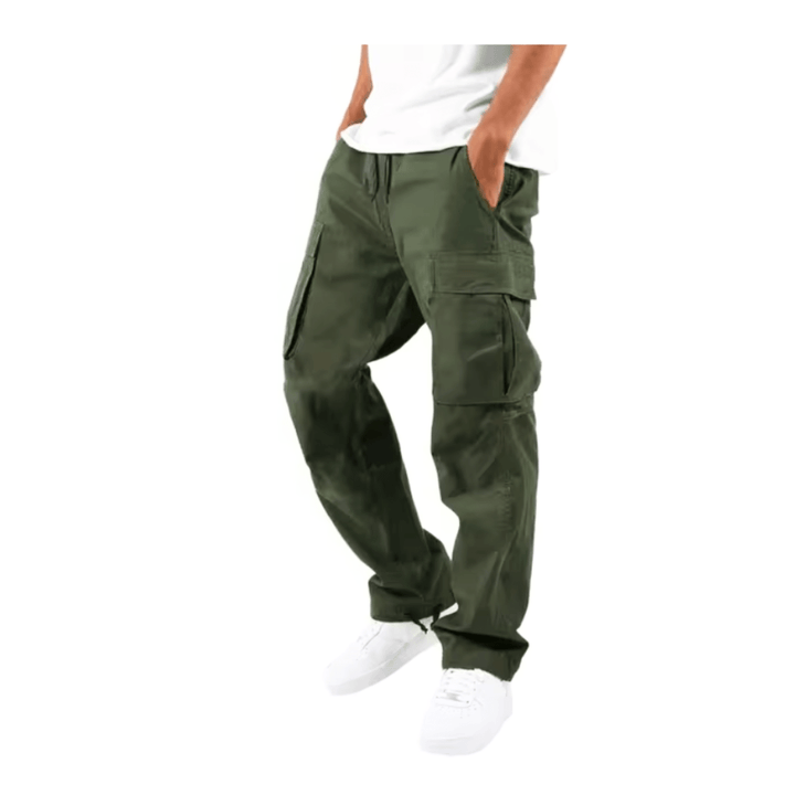 Levoire | Pantalon cargo hommes flexible et confortable poches pratiques vert olive