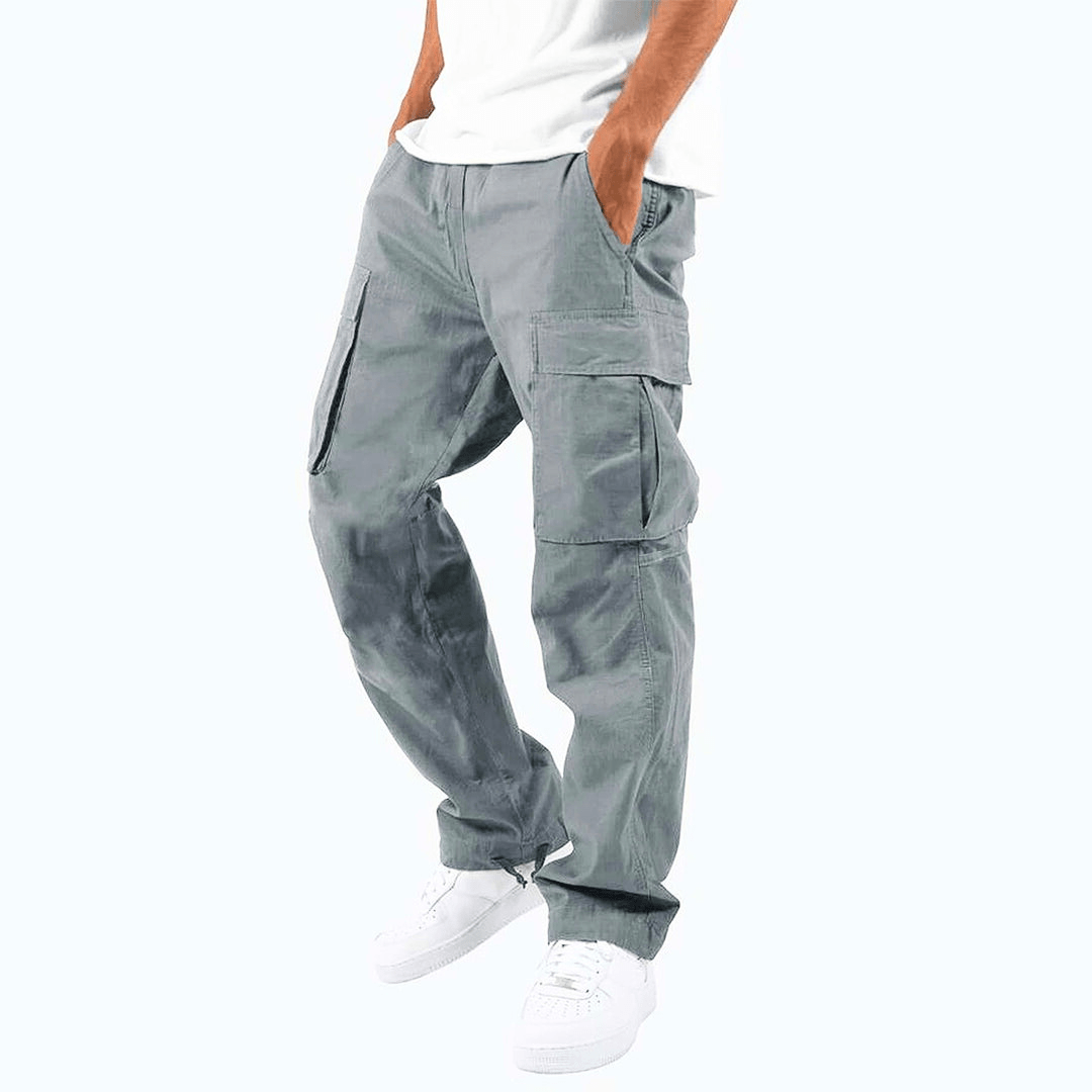 Levoire | Pantalon cargo hommes flexible et confortable poches pratiques Gris
