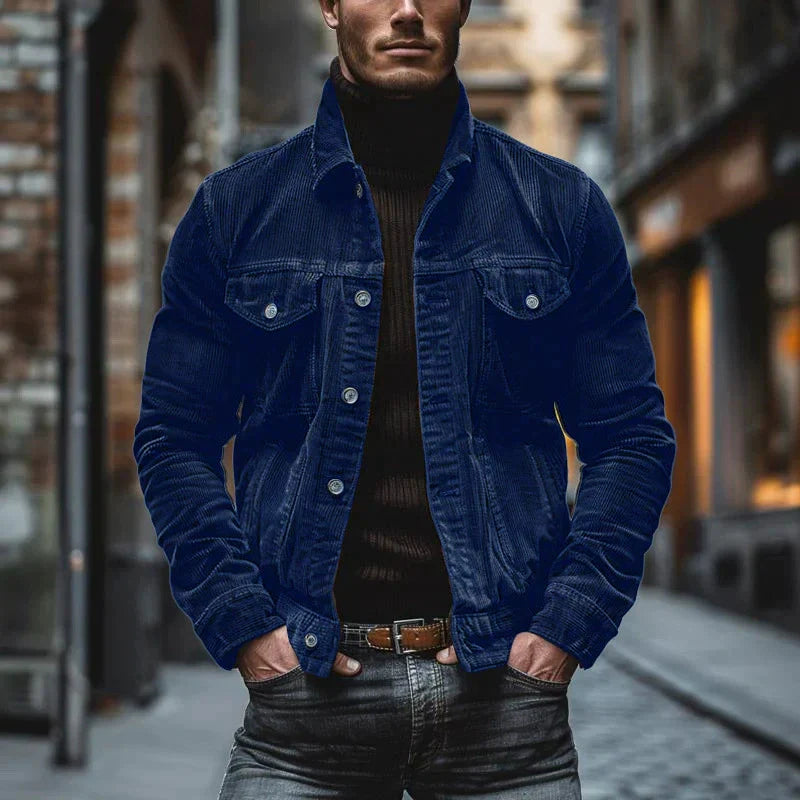 Levoire | Veste en corduroy rétro Bleu