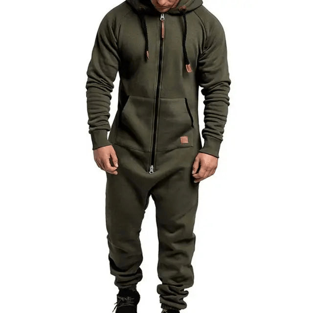 Levoire | Combinaison pour hommes coupe étroite Olive Vert