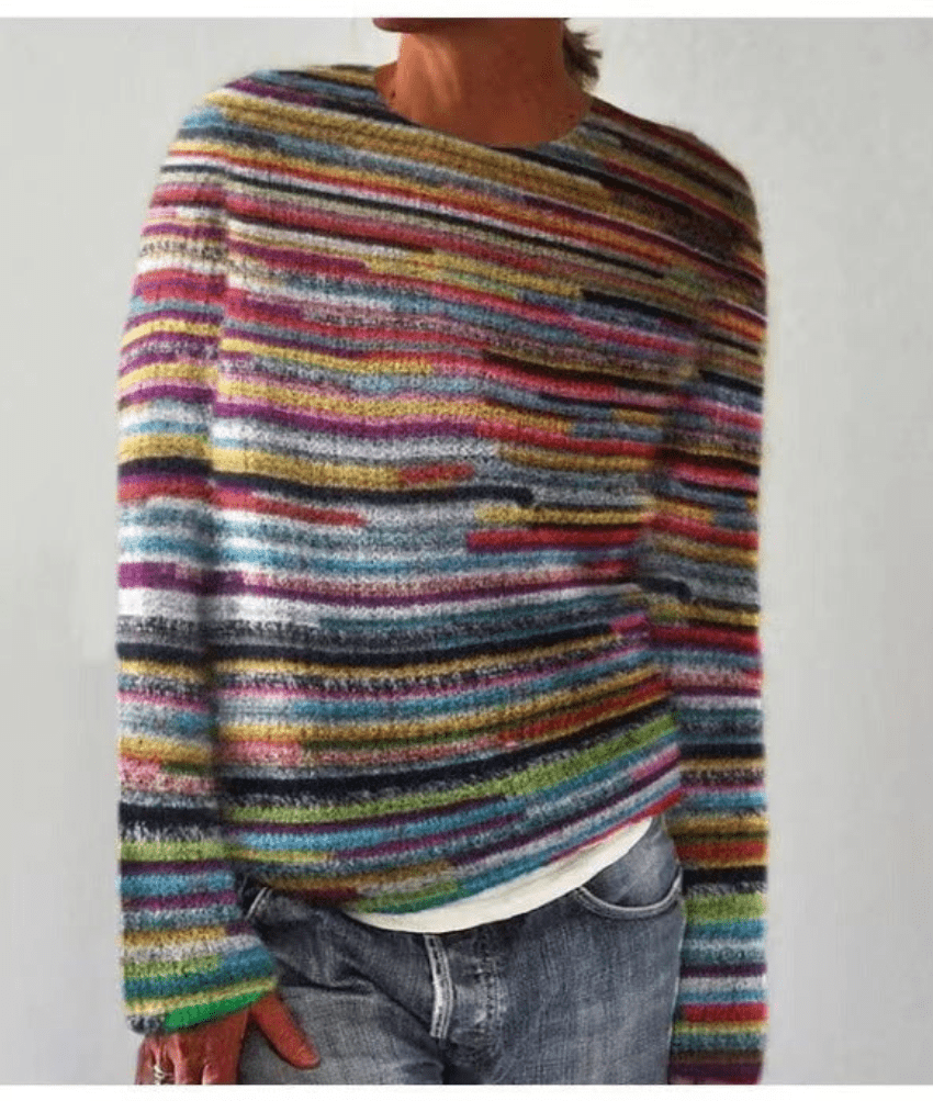 Levoire | Femmes Pull Rétro Vêtements Style Confortable & Tendance Multicolore Un