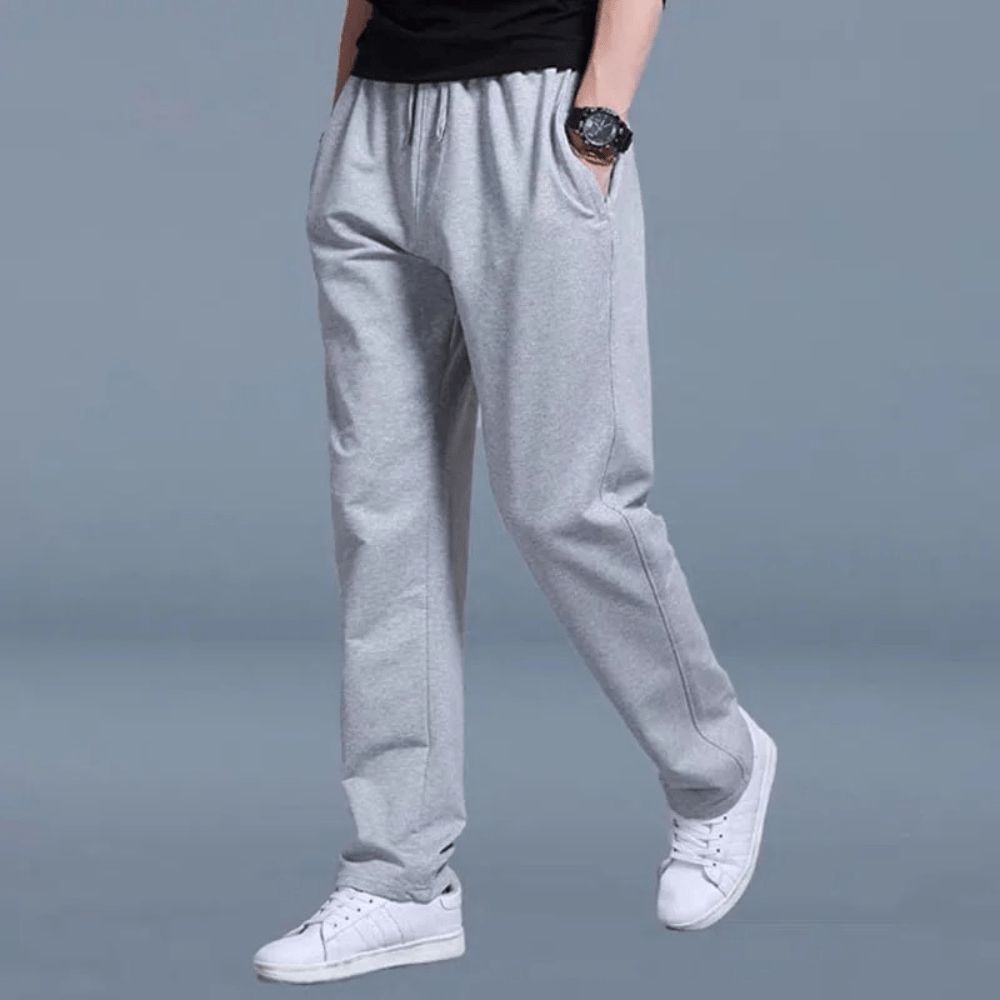 Levoire | Pantalon de jogging pour hommes confortable et élégant avec taille élastique Gris clair