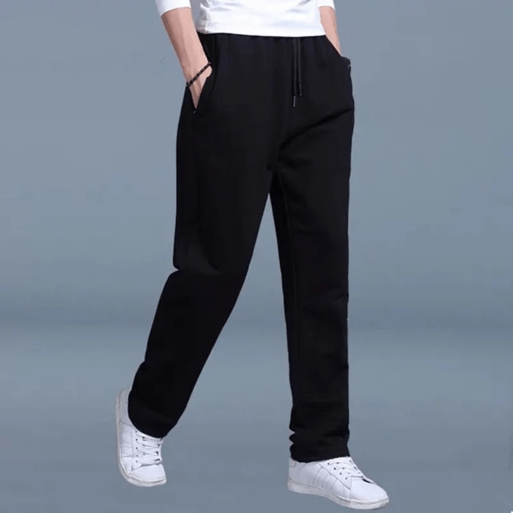 Levoire | Pantalon de jogging pour hommes confortable et élégant avec taille élastique Noir