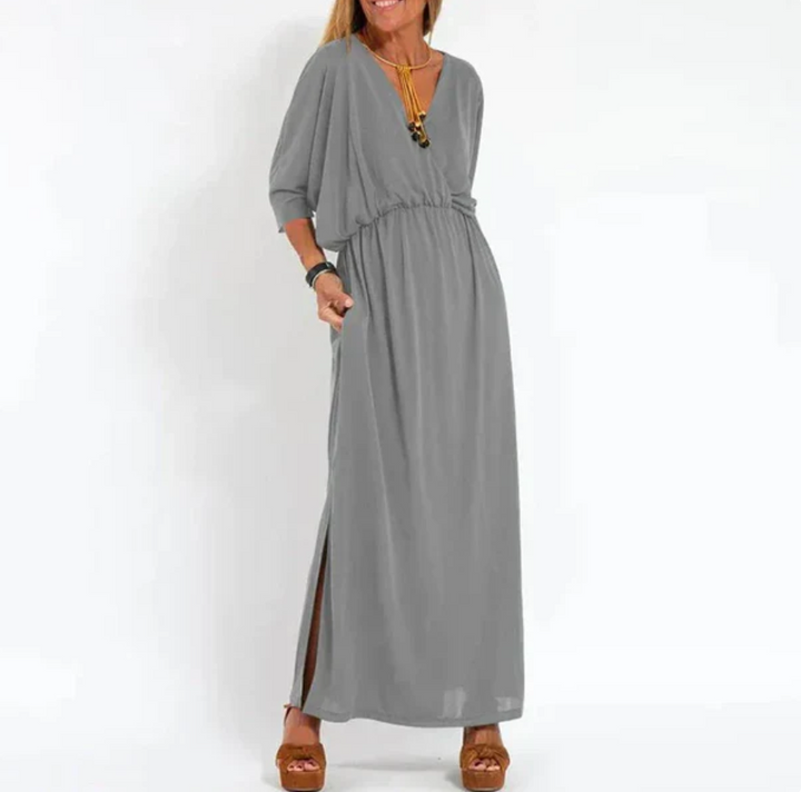 Levoire | Robe Maxi Élégante Avec Une Coupe Flatteuse Et Le Dernier Confort Gris clair