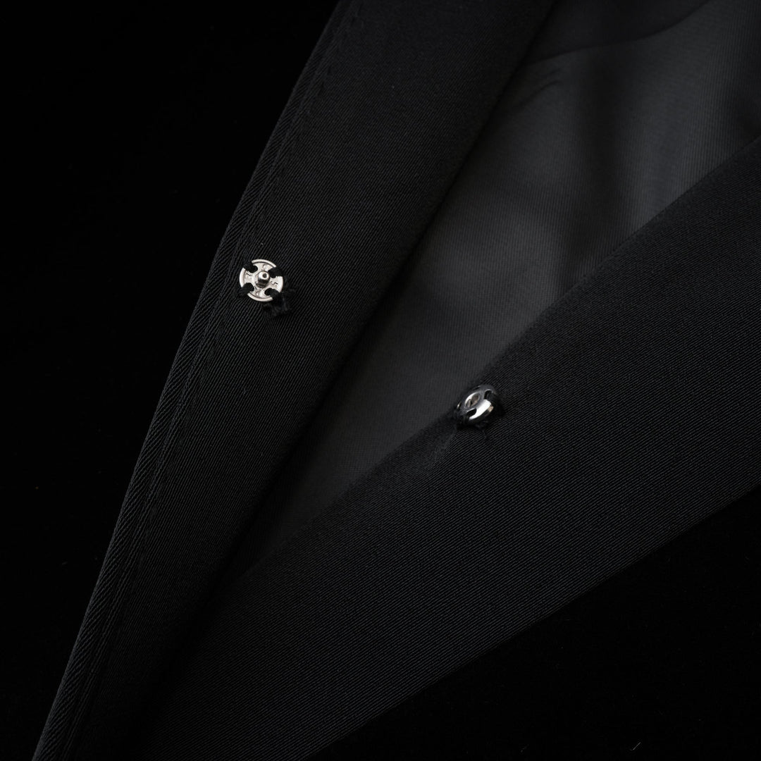 Levoire | Veste Noire À Panneaux