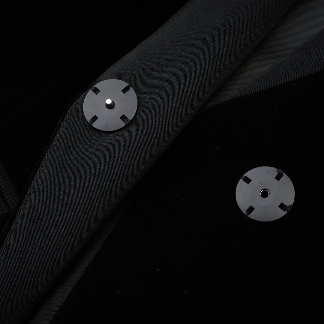 Levoire | Veste Noire À Panneaux