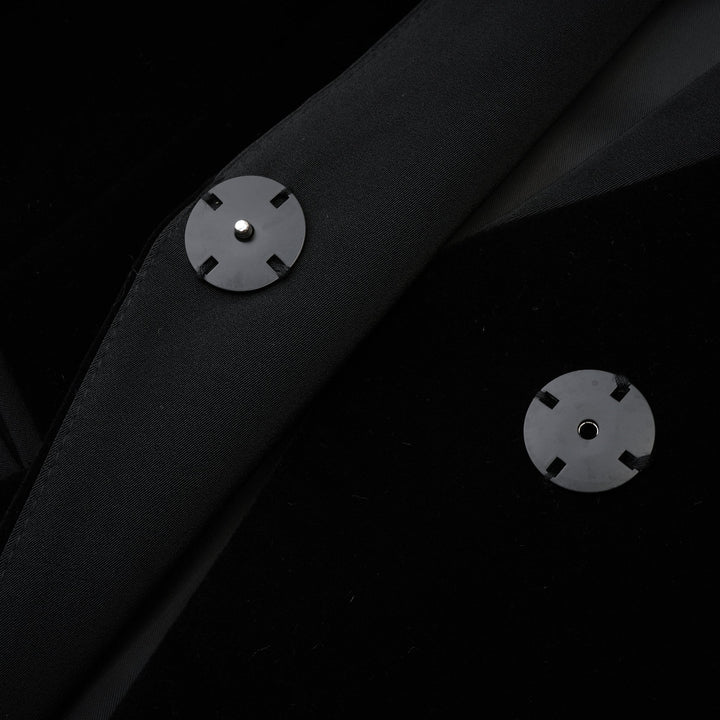 Levoire | Veste Noire À Panneaux