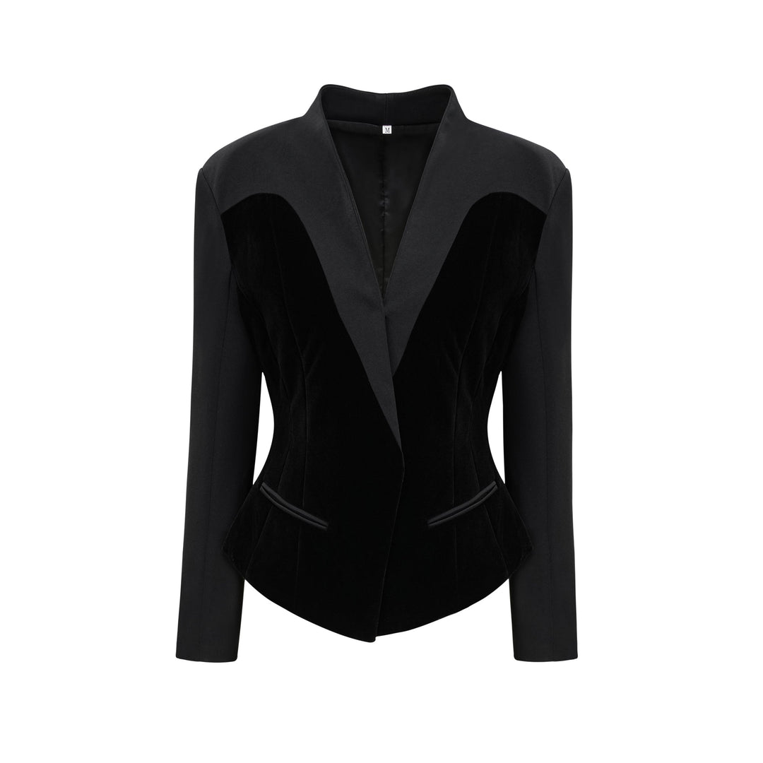 Levoire | Veste Noire À Panneaux