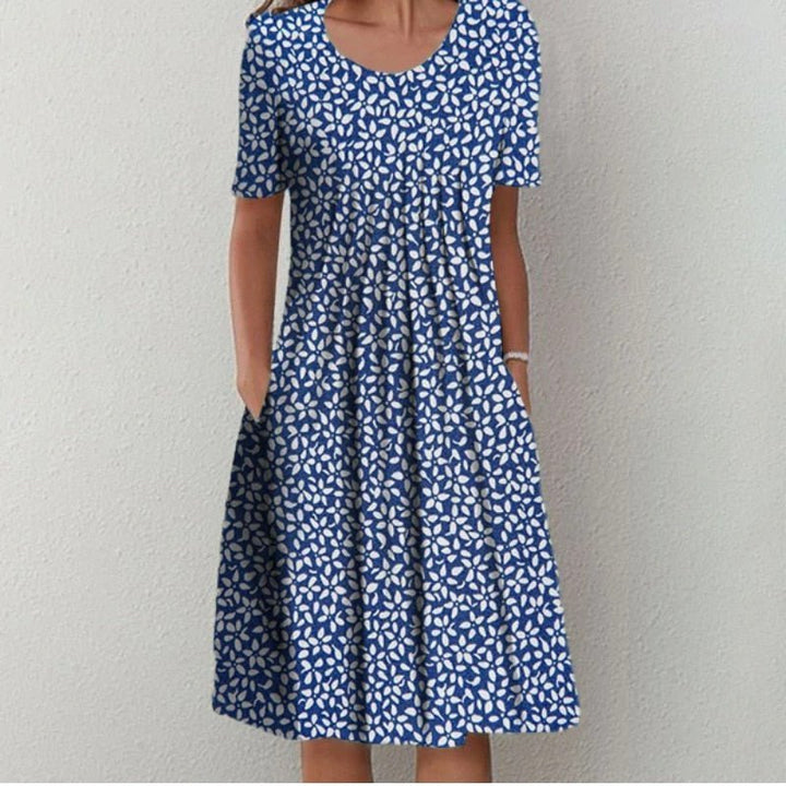 Levoire | Robe D'Été Avec Des Motifs Tendance Bleu clair