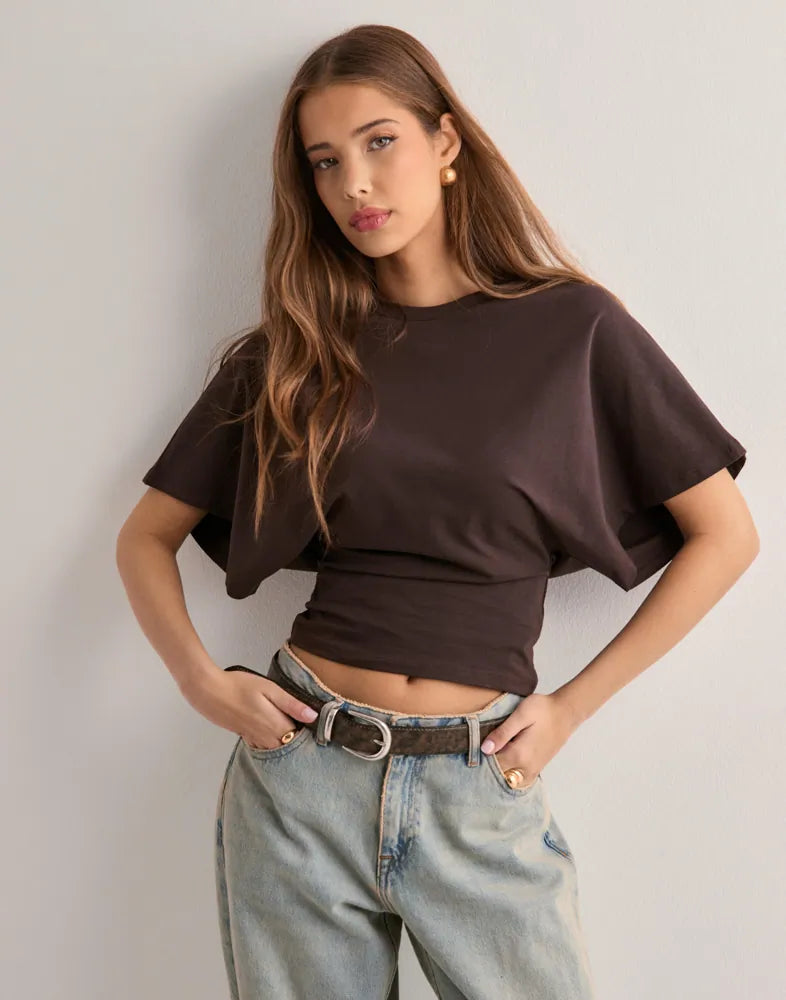 Levoire | T-Shirt À Manches Amples Braun