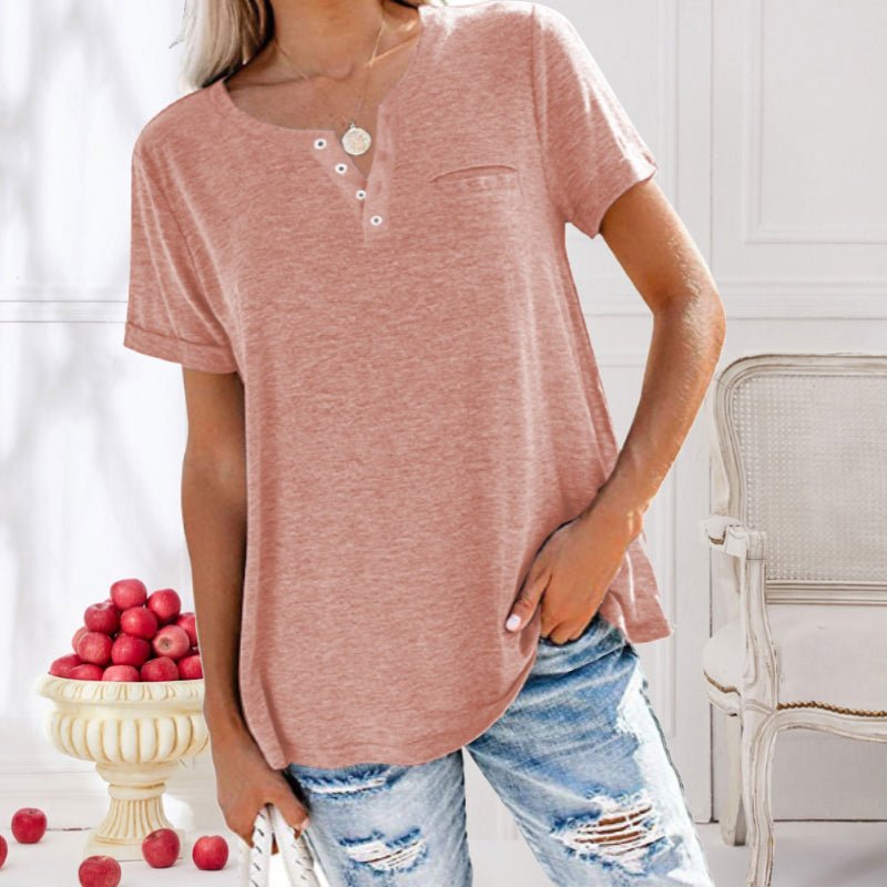 Levoire | T-Shirt Avec Poche Poitrine Pour Femmes Rosa