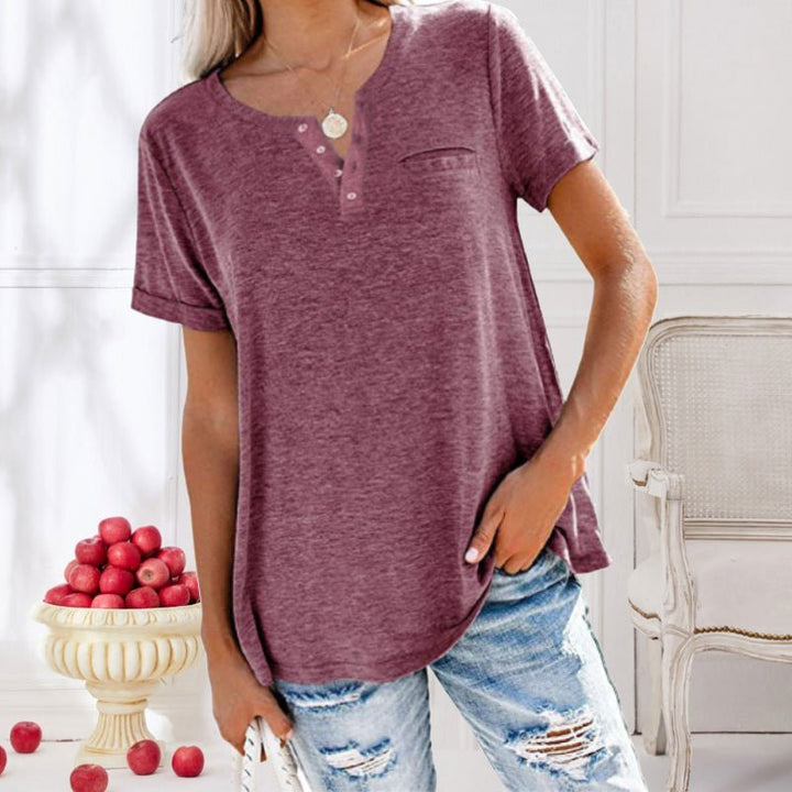 Levoire | T-Shirt Avec Poche Poitrine Pour Femmes Rot
