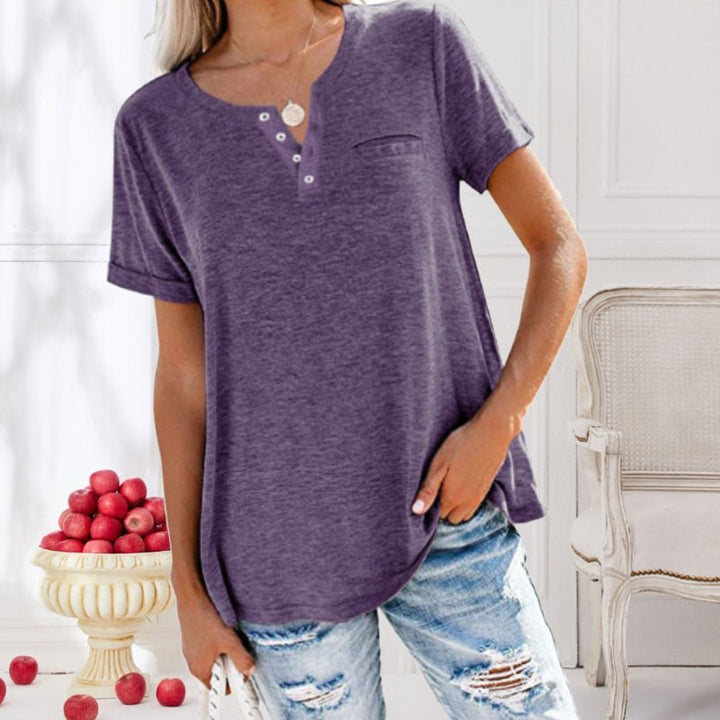 Levoire | T-Shirt Avec Poche Poitrine Pour Femmes Lilas