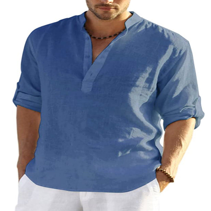 Levoire | Chemise D'Été Confortable Pour Hommes Bleu