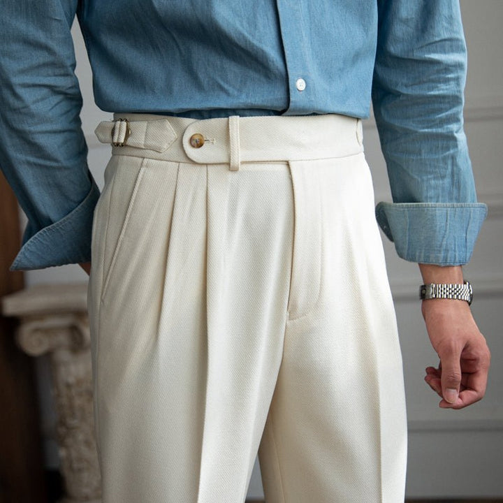 Levoire | Pantalons Confortables Avec Une Coupe Moderne Crème