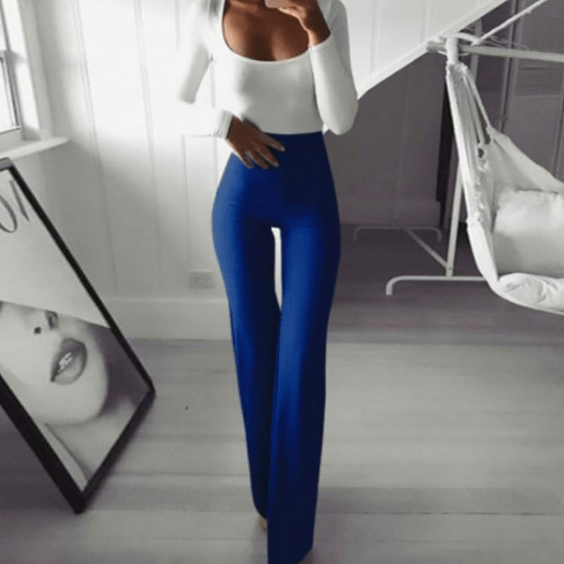 Levoire | Pantalon chic décontracté femme Bleu