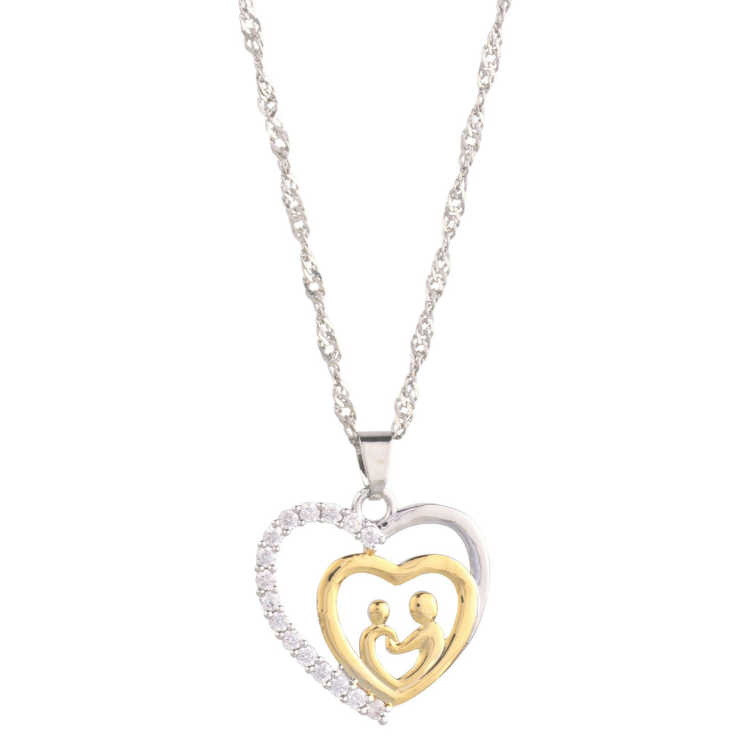 Levoire | Collier Pendentif Cœur Mère Et Enfant