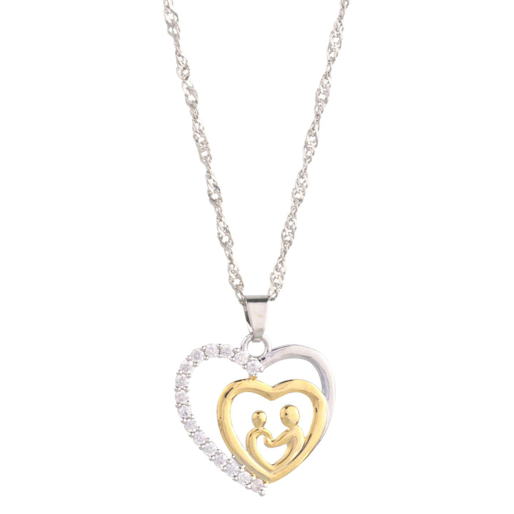 Levoire | Collier Pendentif Cœur Mère Et Enfant