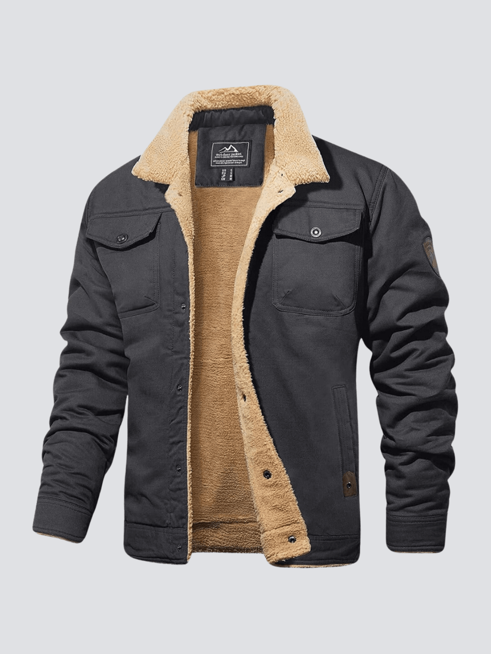 Levoire | Veste Bombardier En Twill Premium Gris