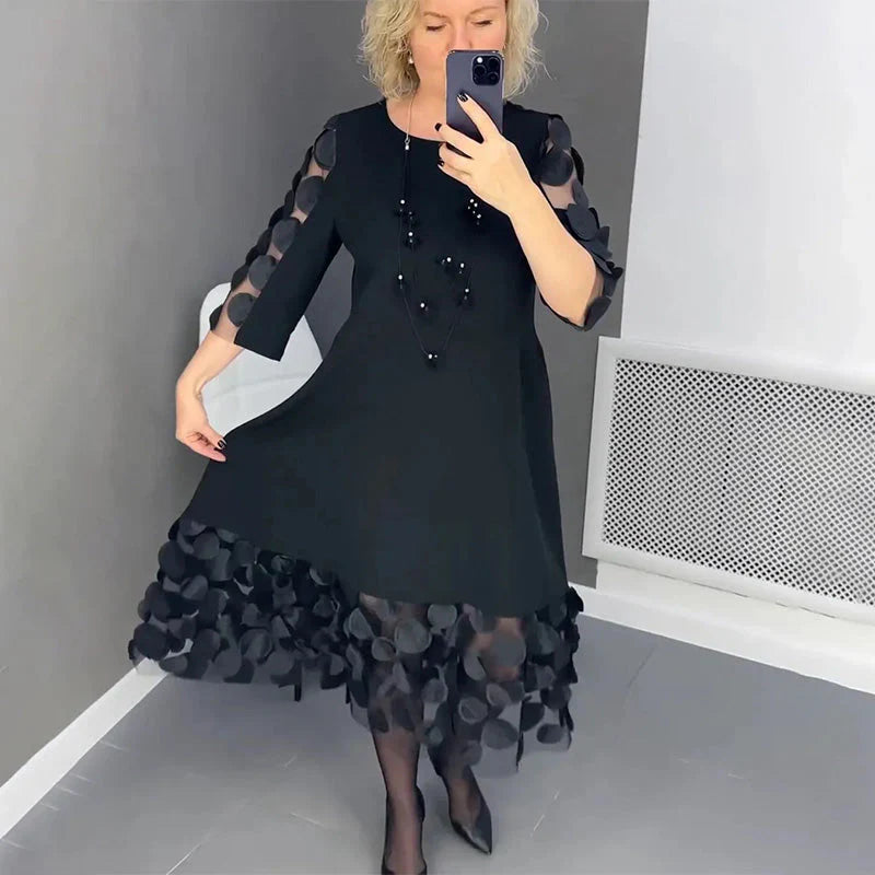 Levoire | Robe Noire Élegante Pour Femmes Noir