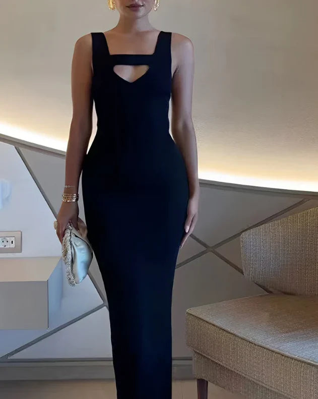 Levoire | Robe Classique Sans Manches Pour Femmes Noir
