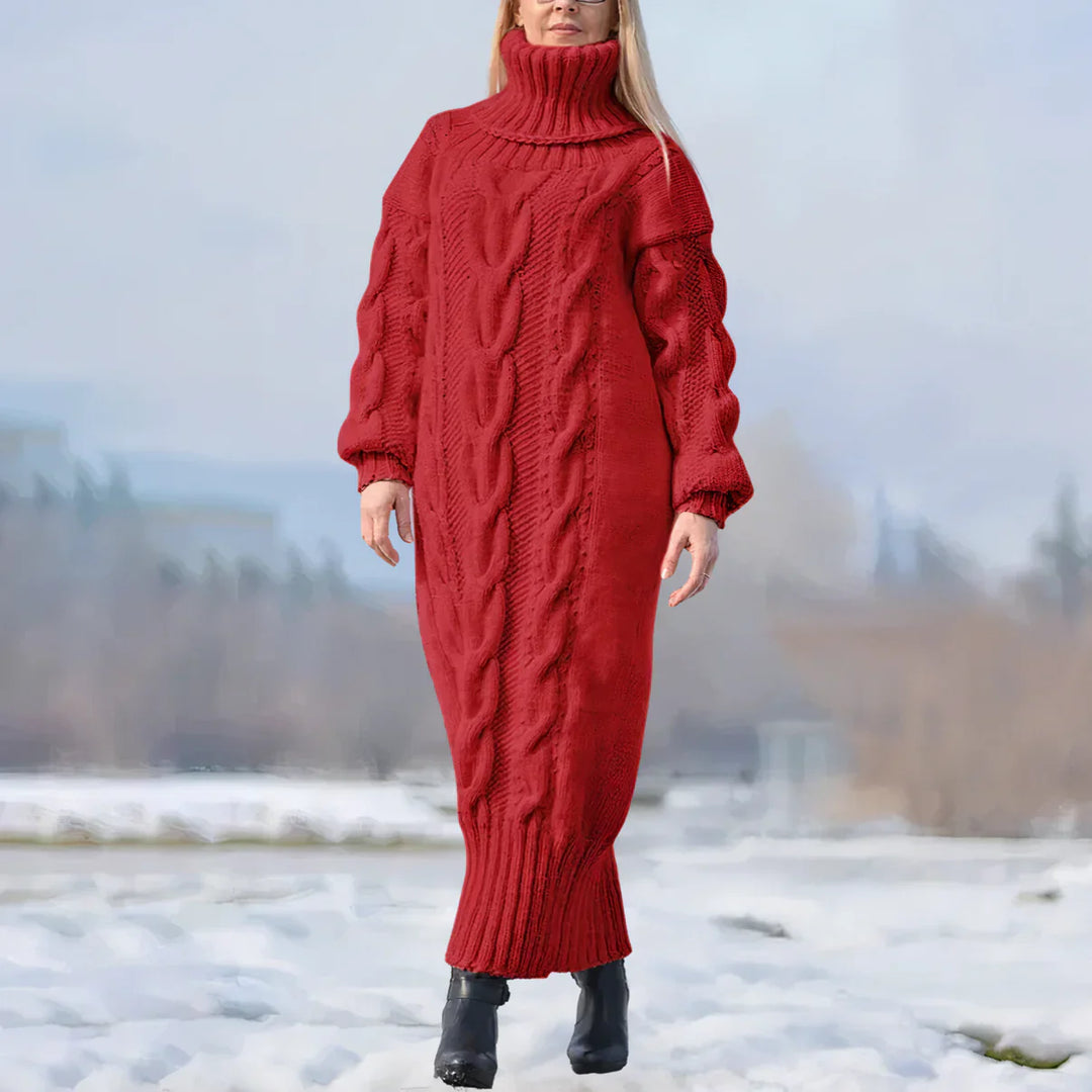 Levoire | Robe Tricot Longue Pour Femmes Rot