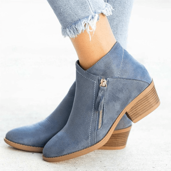 Levoire | Bottines Avec Fermeture Éclair Pour Femmes Bleu