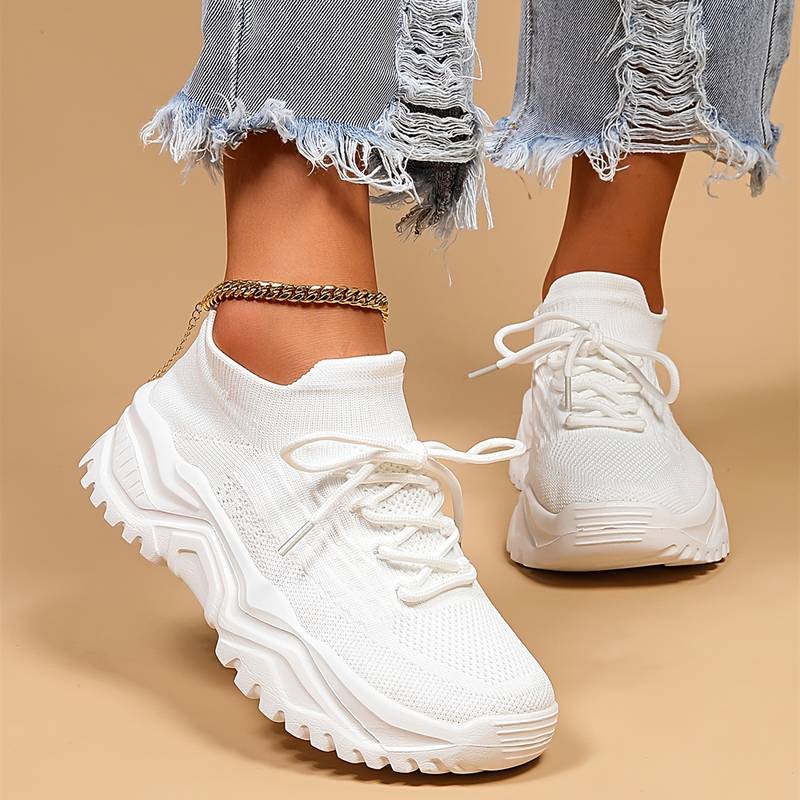 Levoire | Sous-vêtements de sport respirants pour femmes en tricot Blanc