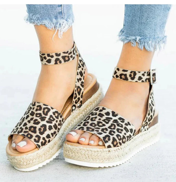 Levoire | Chaussures à talons confortables pour femmes décontractées Léopard