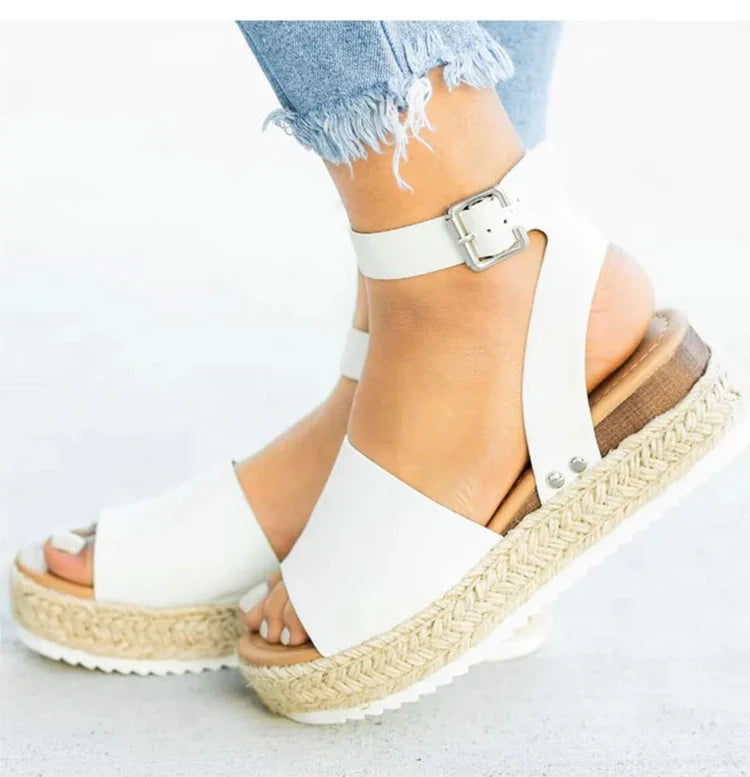 Levoire | Chaussures à talons confortables pour femmes décontractées Blanc