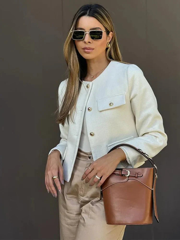 Levoire | Blouse à boutons croisés pour femmes à manches longues