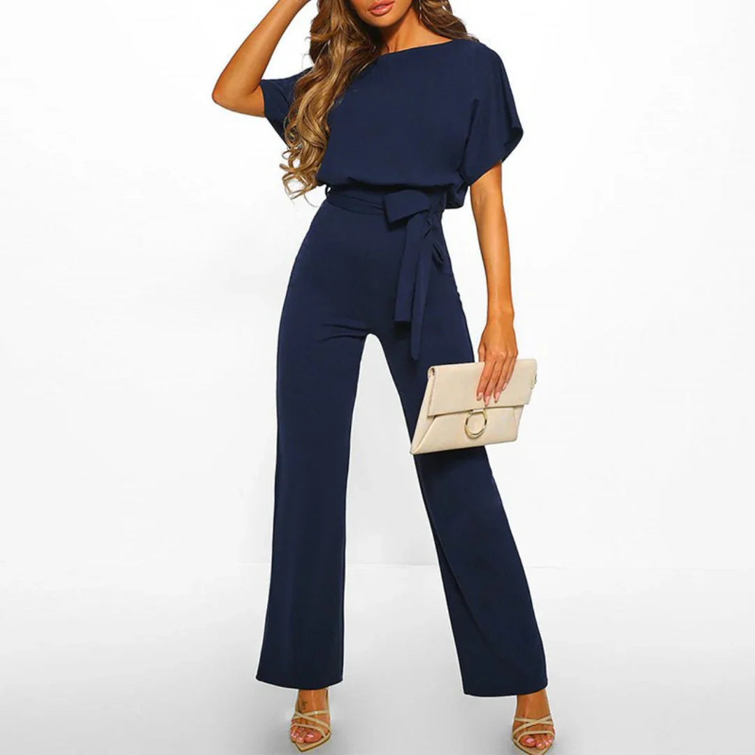 Levoire | Élégante pour femmes avec ceinture jambe large Bleu foncé